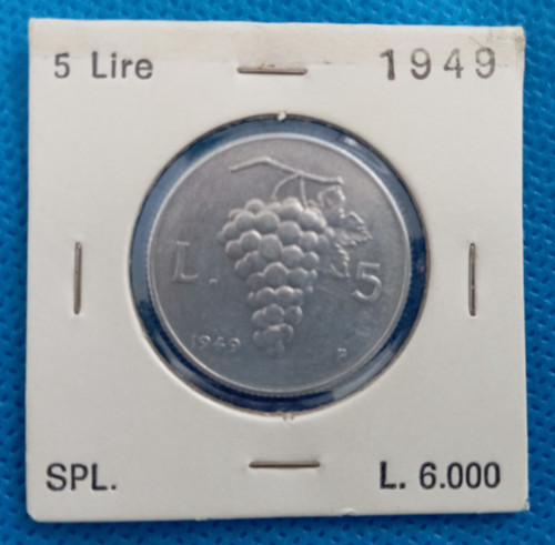 Moneta lire 1949 - moneta,