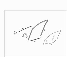 ORIGINAL LEFT DOOR WINDOW TRIM