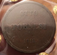 8 Tornesi 1818, Due Sicilie