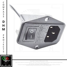 Alimentation socket presa di corrente interruttore on off stampante 3D Reprap