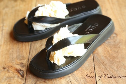 Gucci sandali neri pelle - neri,