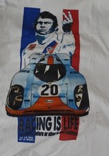 T-SHIRT PORSCHE Le Mans Steve MQUEEN Racing is Life size M