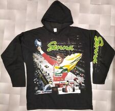 ?Felpa?️ Ayrton Senna Vintage 90 Mens Sweather Shirt F1 McLaren Maglia Ferrari