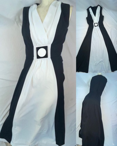Abito lungo poliestere vintage - poliestere,