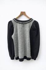 Felpa donna manica lunga nera