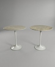 Pair of Tulip marble side