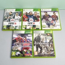 Lotto 5 Giochi Xbox 360 FIFA + PES + CRYSIS 2