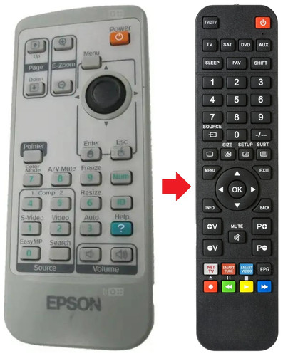 Telecomando adatto per epson - adatto,