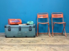 BAULE CELESTE IN CARTONE CASSA VALIGIA VIAGGIO 900 NAVE TRENO AEREO CORREDO