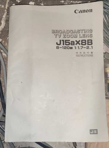 Canon lens broadcast j15ax8b - broadcast,