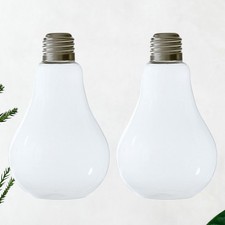 2 Pezzi Lampadina Vetro Vaso