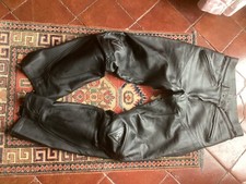 pantaloni moto pelle neri Dainese , impeccabili TG.50