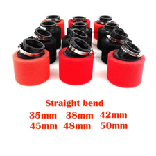 Filtro aria spugna moto dritto/storto UNIVERSALE rosso/nero 35-38-42-45-48-50mm