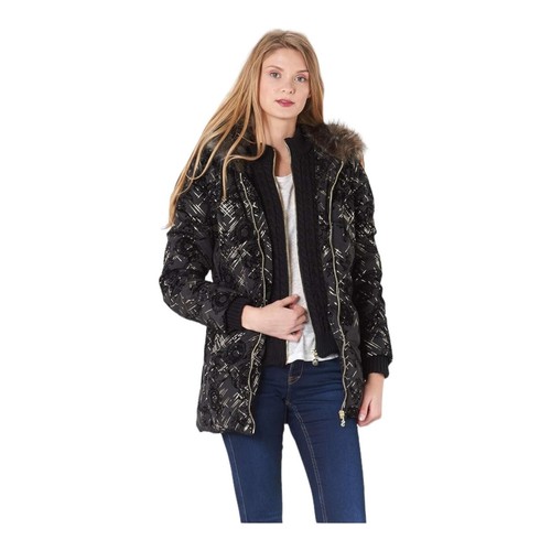 Desigual parka nero oro - desigual,