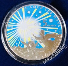 ITALIA 2023 PARADISO DANTE ALIGHIERI MONETA 5 EURO ARGENTO FDC FIOR DI CONIO