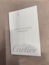 Cartier Vintage Certificato Di