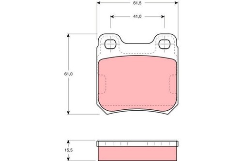 Kit pastiglie freno posteriore