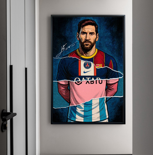 Quadro lionel messi arte - messi,