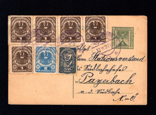 Austria 1922 e - ga,
