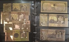 Set di banconote in oro Arabia