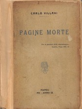Pagine morte. . Carlo Villani. 1931. .