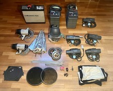 OCCASIONE: FLASH STUDIO-BRONCOLOR-ELINCHROM-BANK,GIRAFFA,STATIVI,ACCESS. ECC