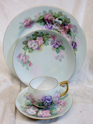 Vintage sweet pea dipinto - vintage,