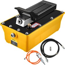 VEVOR Pompa a Pedale Idraulica Pneumatica 2,3L con Tubo d'Olio Pistola a Spruzzo