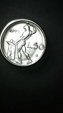 Moneta Repubblica Italiana In Lire, 50 lirLire Piccola datata 1993, Rara Storica