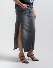 Gonna lunga da Donna Dondup  Colore Denim