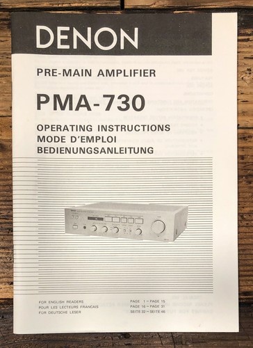 Denon pma 730 preamplificatore - denon,