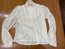 Top Gunne Sax by Jessica donna bianco sporco prateria vittoriana anni 80 tg 11 difetti