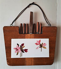 SET ANTIPASTI APERITIVI VINTAGE FORCHETTINE COLTELLO TAGLIERE