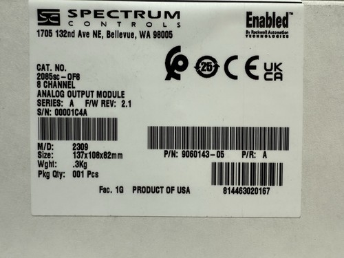 Spectrum controls 2085sc - spectrum, 2085sc-of8