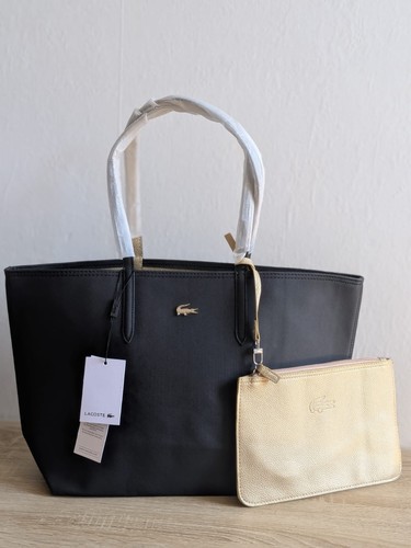 Sac cabas lacoste noir - lacoste, —