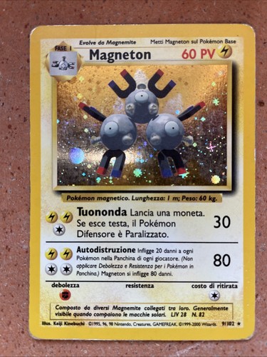 Carta pokemon magneton 102 - carta,
