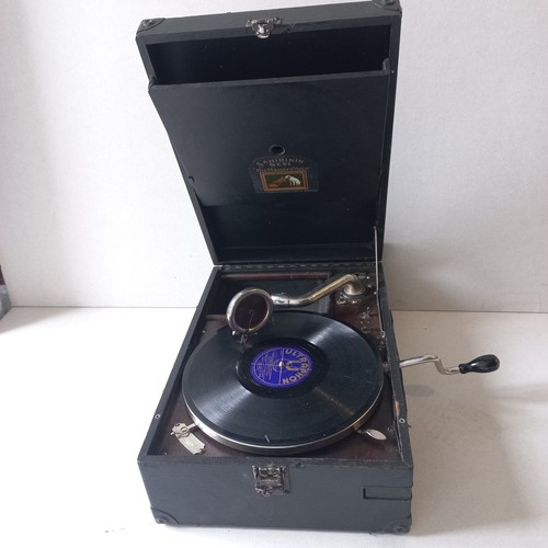 Antico grammofono portatile - antico,
