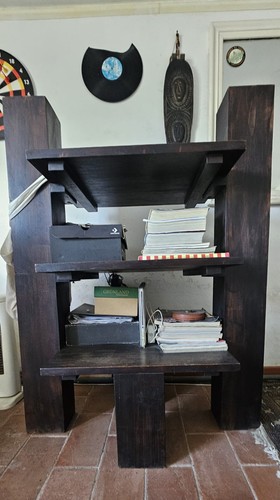 Libreria teak massello - libreria,