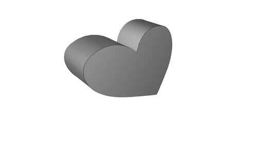 Cuore decorativo stampato - stampato,