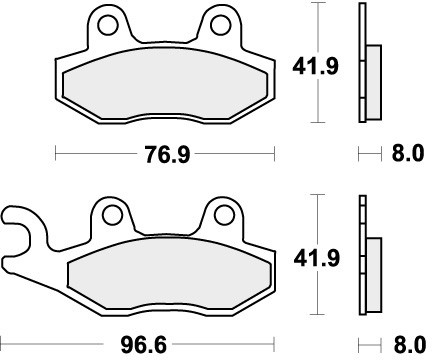 Pastiglie freno posteriori - , sbs