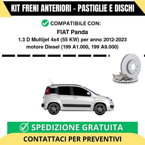 Kit freni anteriori pastiglie - kit, (pastiglie