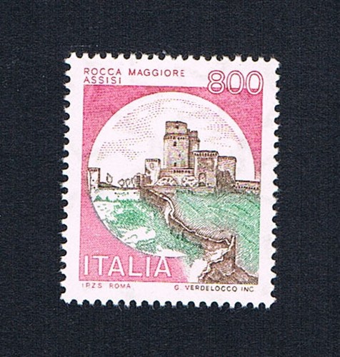 Italia francobollo castelli - italia,