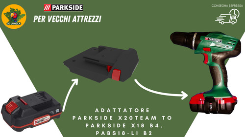 Adattatore batteria parkside - adattatore,