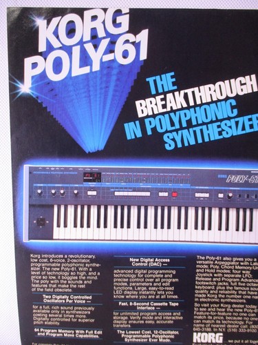 Korg poly sintetizzatore - korg,