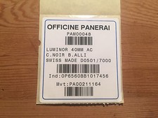 Officine Panerai - Etichetta