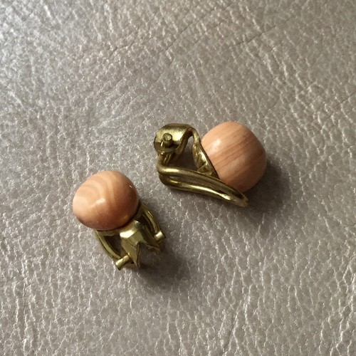 Coppia clip placcato oro - di,