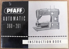 Instructions For Pfaff Automatic 360-261 Sewing Machine #10394  56 Pages