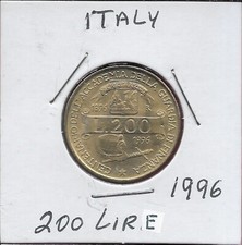 ITALIA 200 LIRE 1996R 1 ANNO