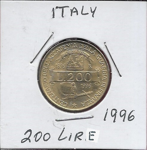 Italy 200 lire - italy, 1996r