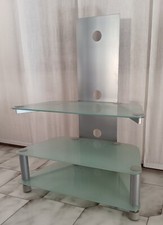 Mobile Porta TV Tavolo Vetro Consolle Multimediale Supporto Televisore 